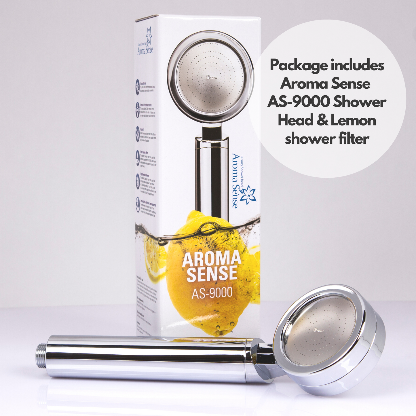 Aroma Sense AS-9000 Luxury Shower Head With Aroma