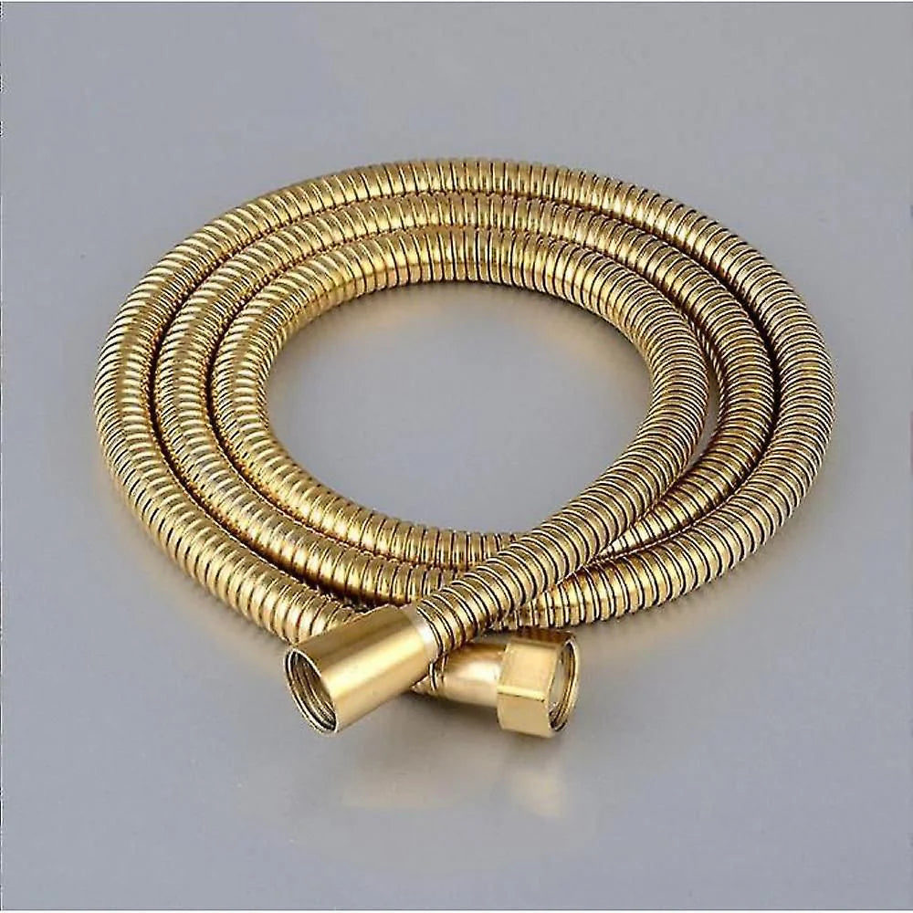 Kultainen ruostumattomasta teräksestä valmistettu suihkuletku 150 cm